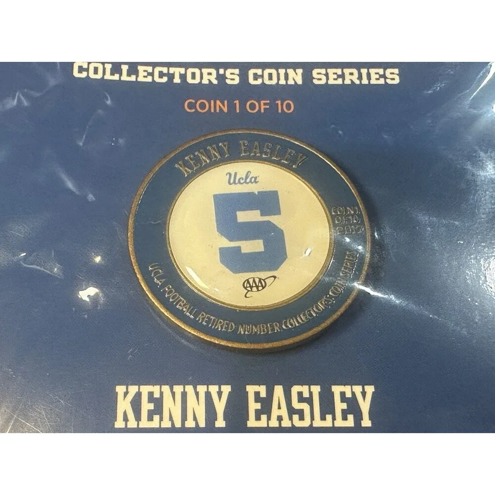 3 x UCLA Retired Numbers Coin Series Troy Aikman, Kenny Easley & Jackie Robinson
